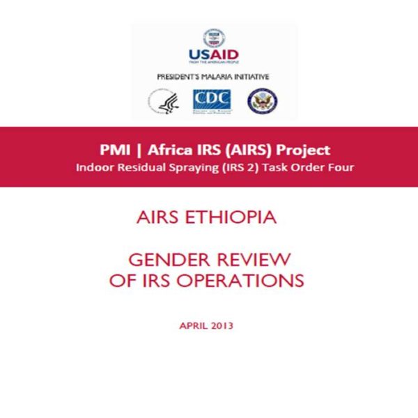 Review of Gender Issues in the AIRS Ethiopia Spray Operations