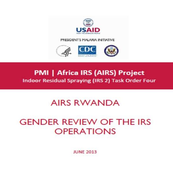 Gender Assessment of the AIRS Rwanda Spray Operations