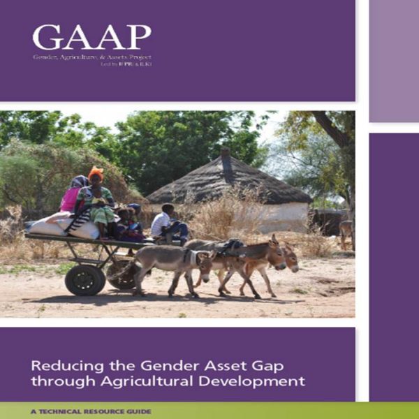 Reducing the gender asset gap through agricultural development